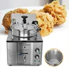 Pressure Fryer High Voltage American 110v Commercial Stainless Steel Electric Heating Tabletop Fried Chicken Stove Pot 3