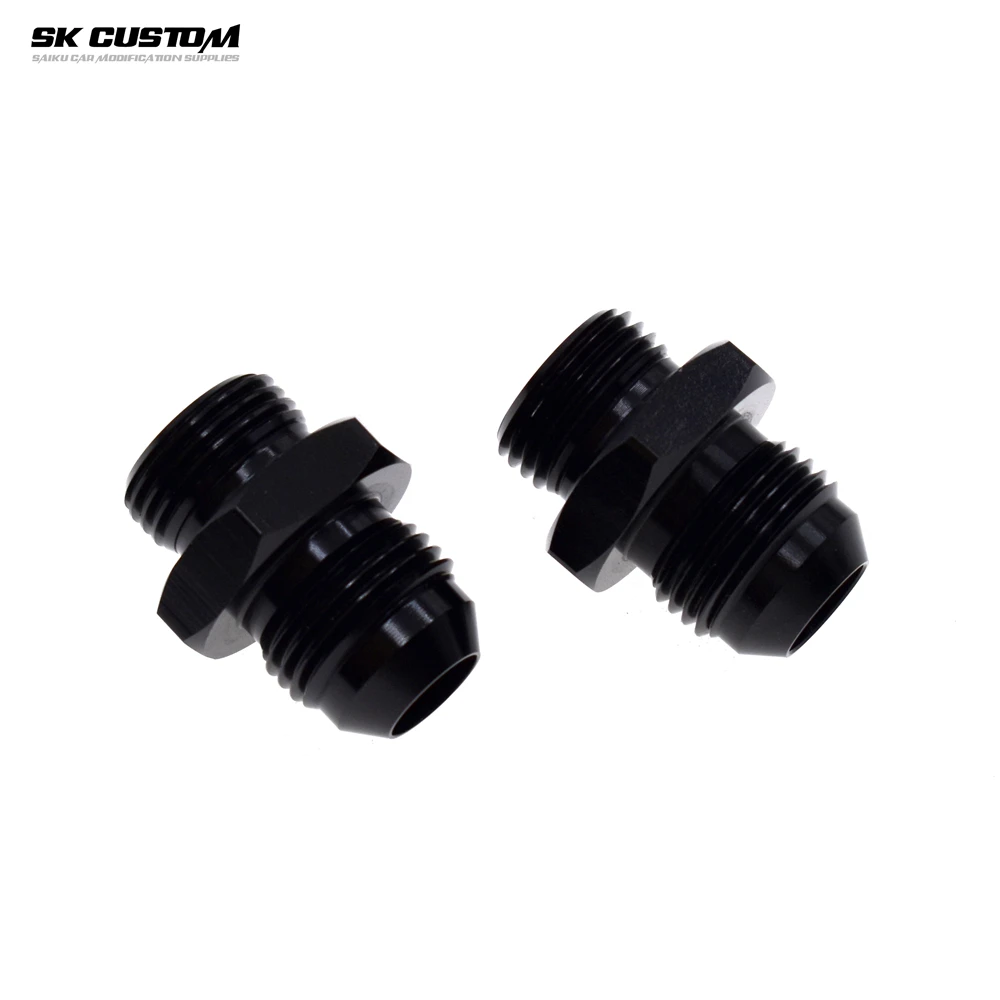 SK Universal Oil Pipe Connector for Car Modification, Hose End Fitting Aluminum Alloy Adapter M18 M20 AN8 AN10 Auto Parts