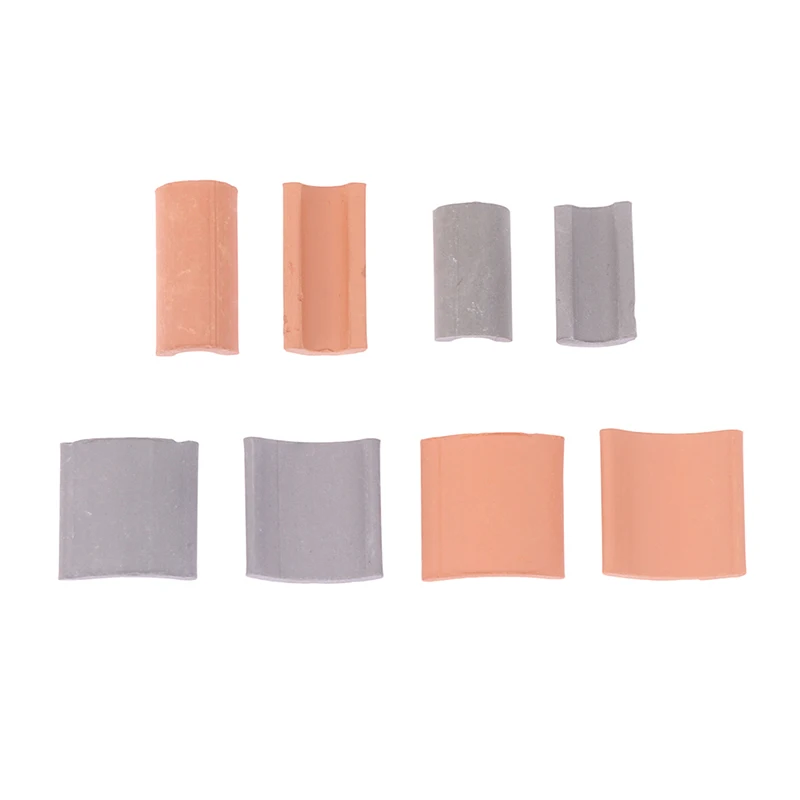 미니어처 지붕 타일 건물 세트, 인조 타일, 인형 집, 주방 정원 액세서리, 60 개