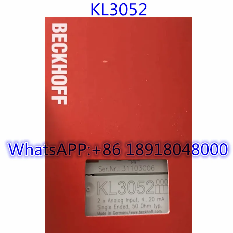 

Абсолютно новый модуль KL3052, быстрая доставка