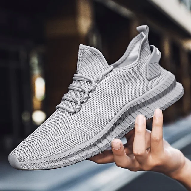 39-48 Breathable Men's Running Shoes Lightweight Men Casual Shoes Flexible Male Vulcanized Shoes Platform Anti-slip Sneakers 3