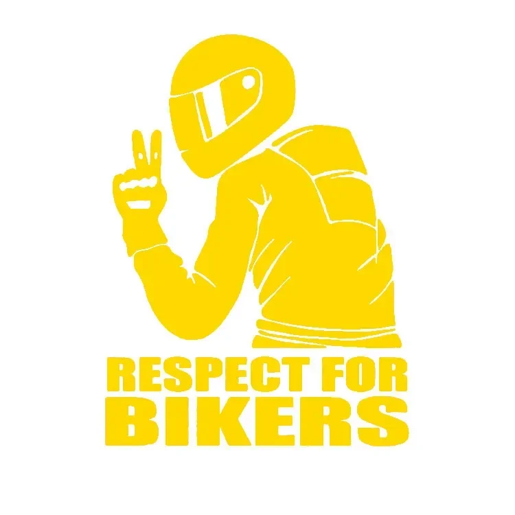 Autocolante Respect Biker vista 12