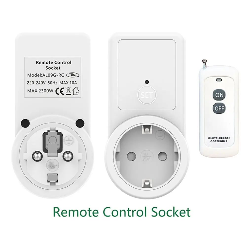 2023 Universal Power Remote Control Switch Socket Mini Smart EU RF 433mhz  Wireless Remote Control For Smart Home Compatible