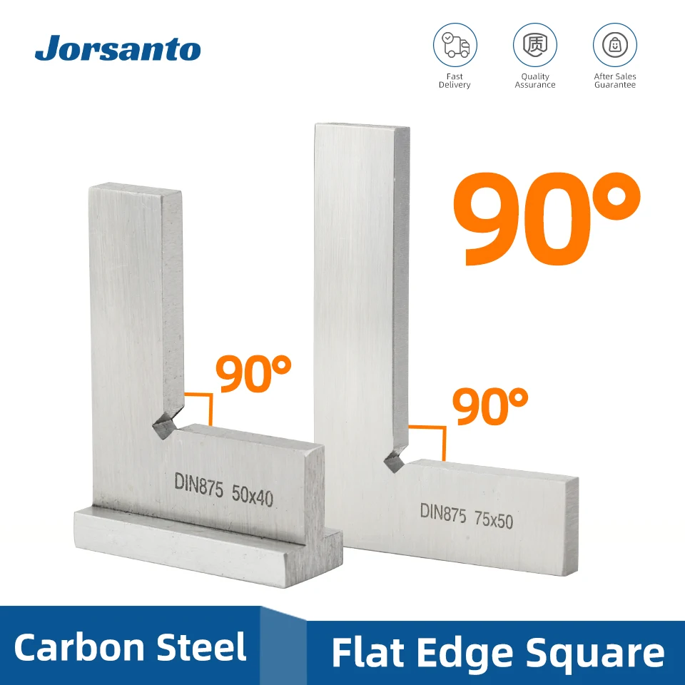 90 Degree Flat Edge Square Ruler Carpentry Square Woodworking Tools Metal Angle Measuring Tool Multi Try Gauge Set-Square