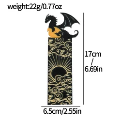 Black Dragon Acrylic Bookmarks Gift Set (SQ0575)
