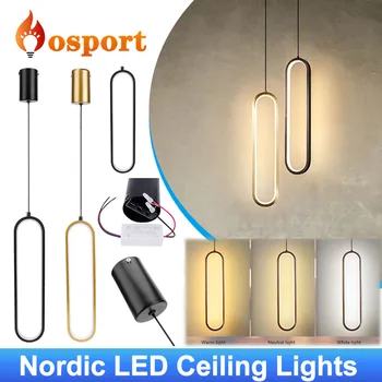 Nordic Chandelier Lights LED Ceiling Lights Warm White Hanging Lamp for Bedroom Bedside Dining Room Pendant Lamp Decoration 1