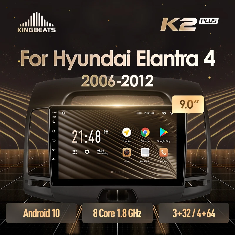 KingBeats штатное головное устройство For Hyundai Elantra 4 HD 2006 - 2012 GPS Android автомагнитола на