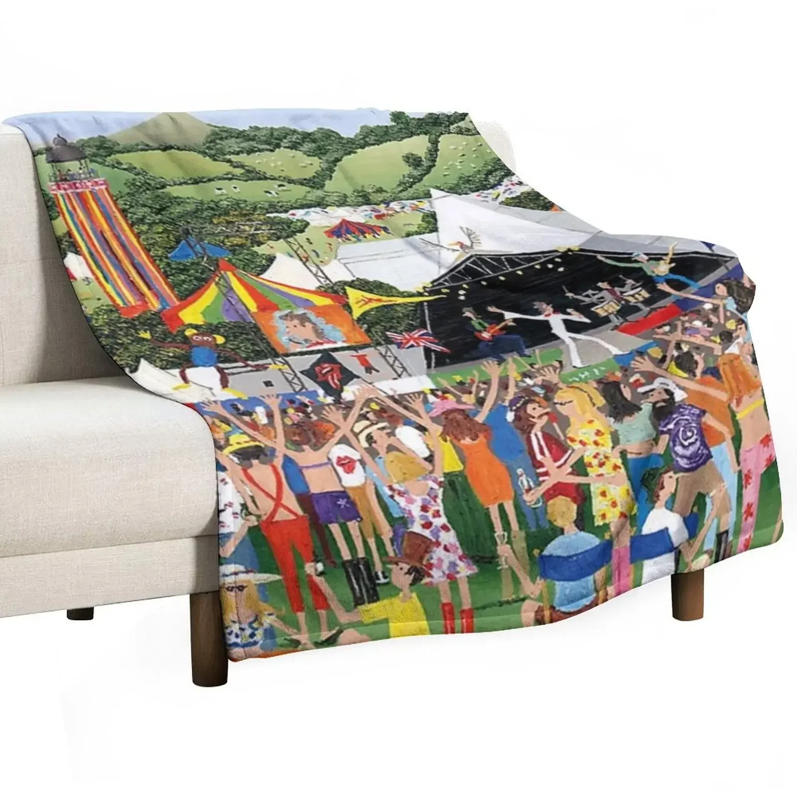 

glastonbury Throw Blanket Soft Beds Soft Plaid Luxury St anime Blankets