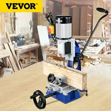 VEVOR – Machine à mortaises pour le travail du bois, mortaiseuse à Tenon, pour trous carrés ou ronds, pour le perçage du bois et du métal, rainurage
