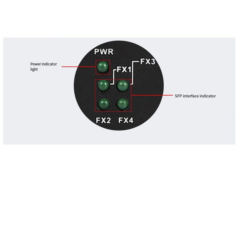 기가비트 SFP 미디어 컨버터 4 SFP - 2 RJ45 트랜시버 10/100/1000M 광섬유 스위치 EU PLUG-A86Z