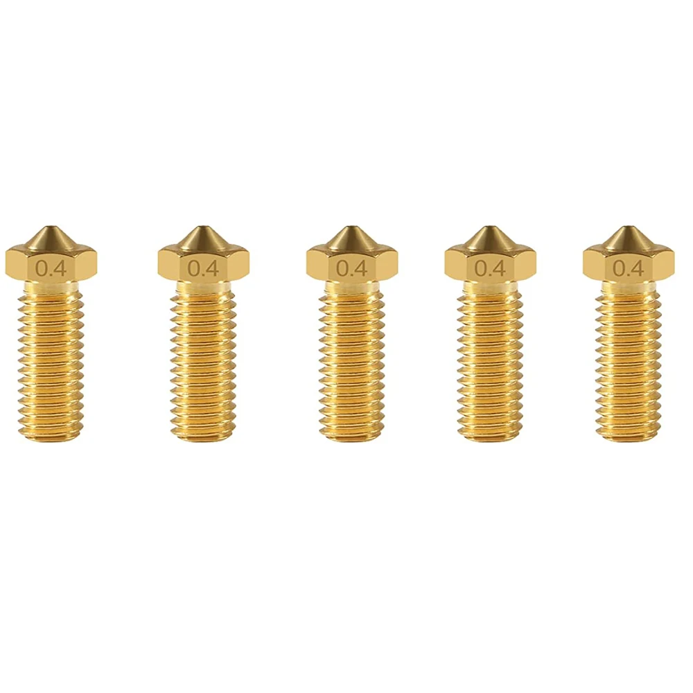 5 Pz/Lotto Flsun Super Racer Sr Ugelli Per Estrusore Accessori Parti Di Viti In Ottone Da 0.4Mm