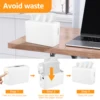 Countertop Paper Towel Dispenser WaterproofVisual Hand Towel Dispenser with Side Clear Window Napkin Dispenser for Home Hotel 6