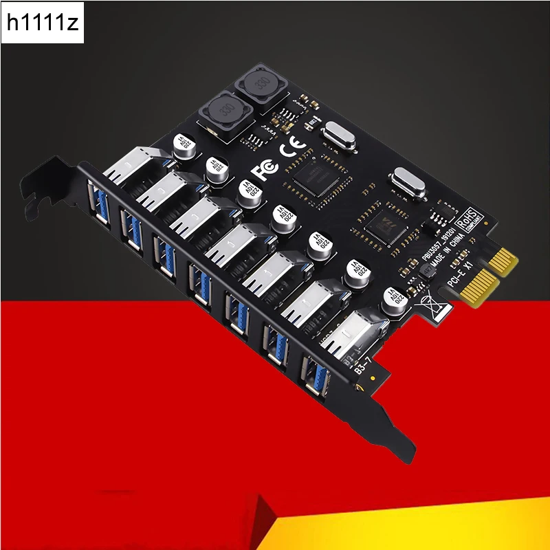 Adaptador Usb 3.0 Pci e Express Portas Cartão de Expansão Usb Usb3 Pcie Controlador x1 Conversor para Desktop pc