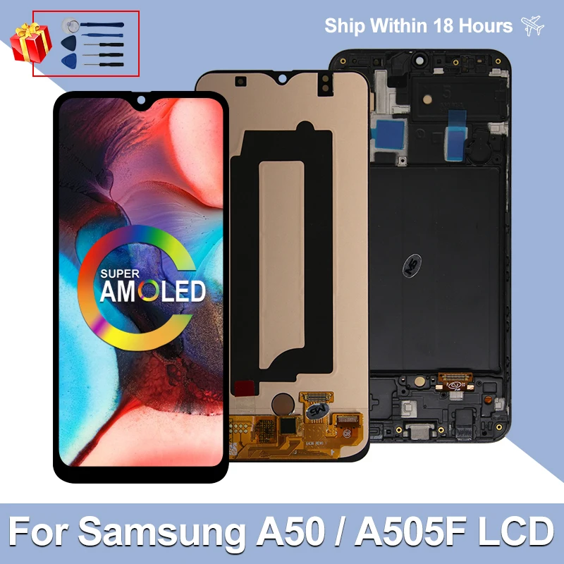 Super-AMOLED-For-Samsung-Galaxy-A50-A505-LCD-Display-SM-A505FN-DS-A505F ...