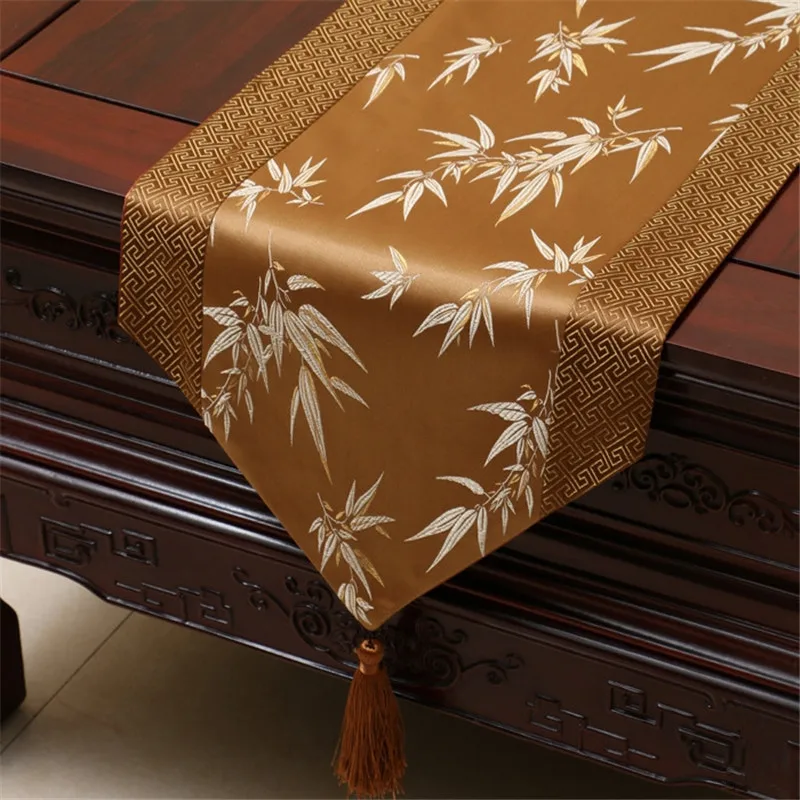 CHIC&TNK Rose Chinese Style Satins Runner Tablecloth Bed Tea Flag Decoration,016,33x150cm CHIC&TNK Rose Chinese Style Satins Runner Tablecloth Bed Tea Flag Decoration,016,33x150cm
