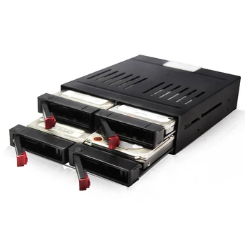 4-slot Internal Hard Disk Rack Support Four 2.5inch SATA HDD/SSD Easy Installation Plug and Play Hard Disk Rack