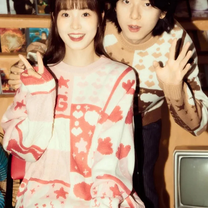 2024 New Spring And Autumn Knitted Sweater Korean Edition Men's High Quality Loose And Thickened Fashion Round Neck Sweater Coat