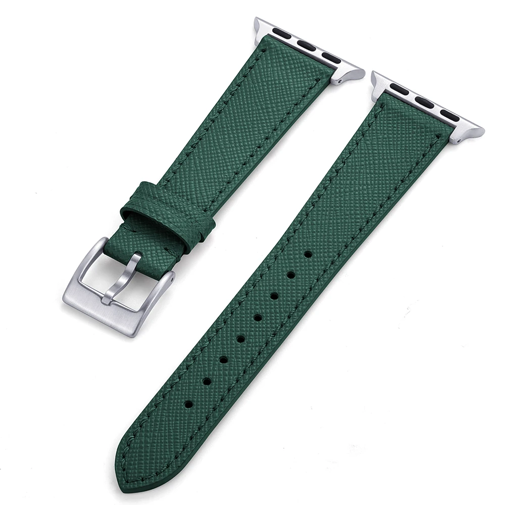 Elegant Leather Watch Strap - Premium Replacement Wristband
