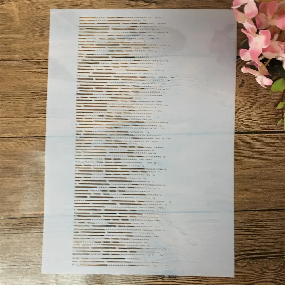 

A4 29cm Thin Dot Line Rainy Drop DIY Layering Stencils Wall Painting Scrapbook Coloring Embossing Album Decorative Template