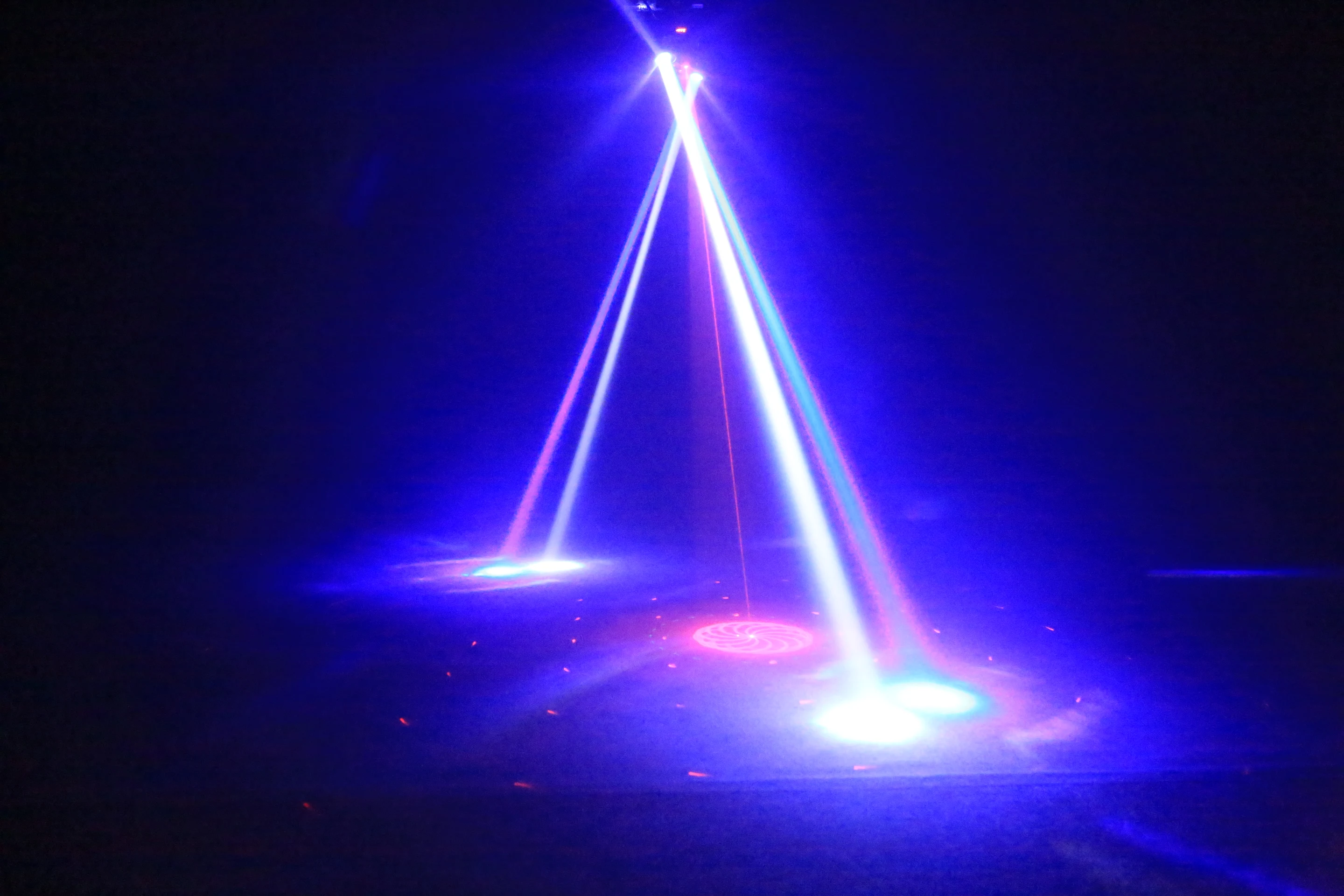 DMX 36W LED Moving Head Light Disco Gold Strobe Beam Green&Red Laser Party Light