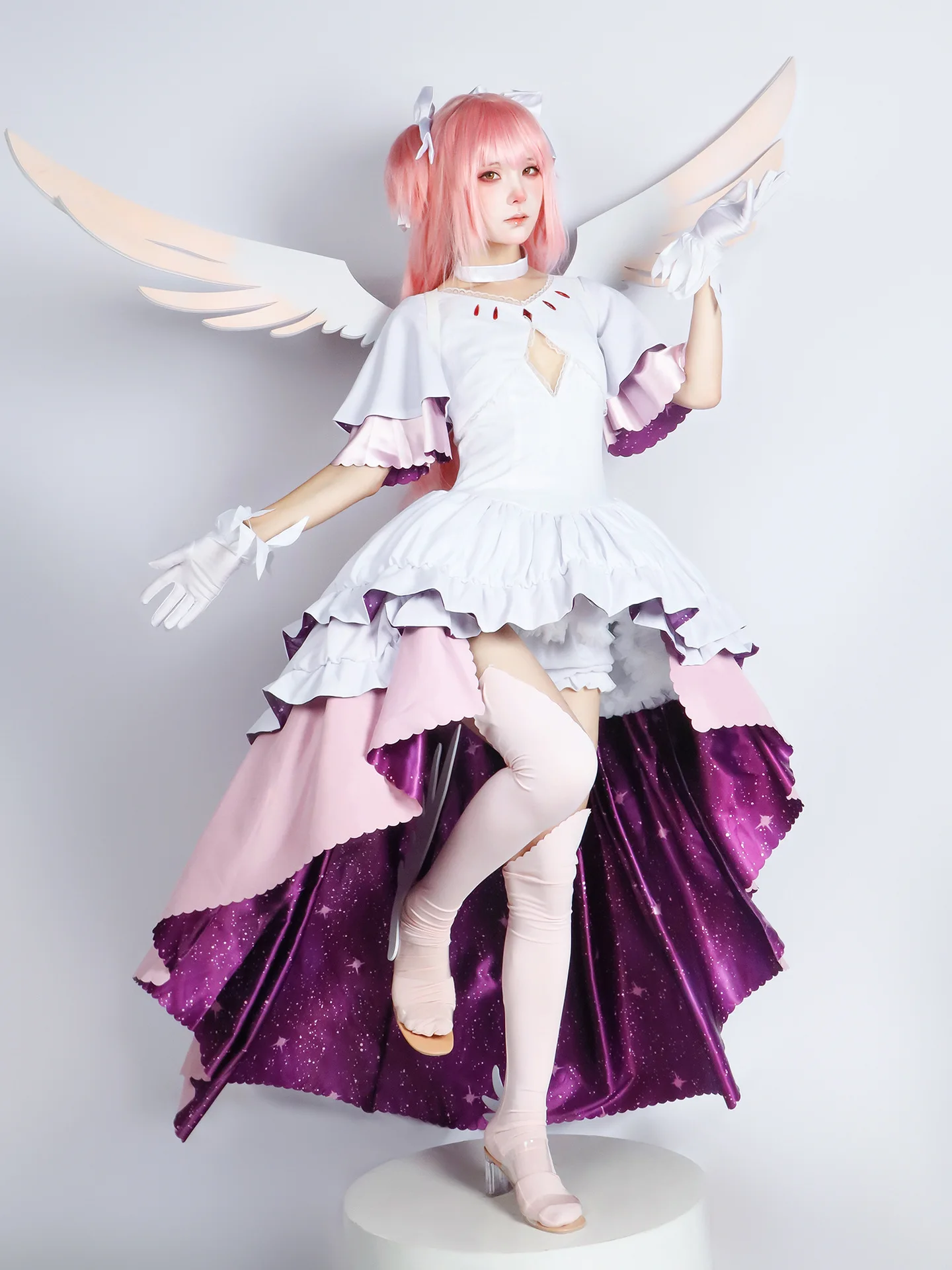 Puella Magi Madoka Magica-Inspired Madoka Kaname School Uniform Cosplay Costume for Women