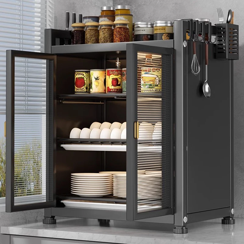 Modern Kitchen Storage Cabinet Multifunction Dust Prevention Drain Rack Cupboard Sideboard Kitchen Furniture Arm&aacute;rio Cozinha FYS