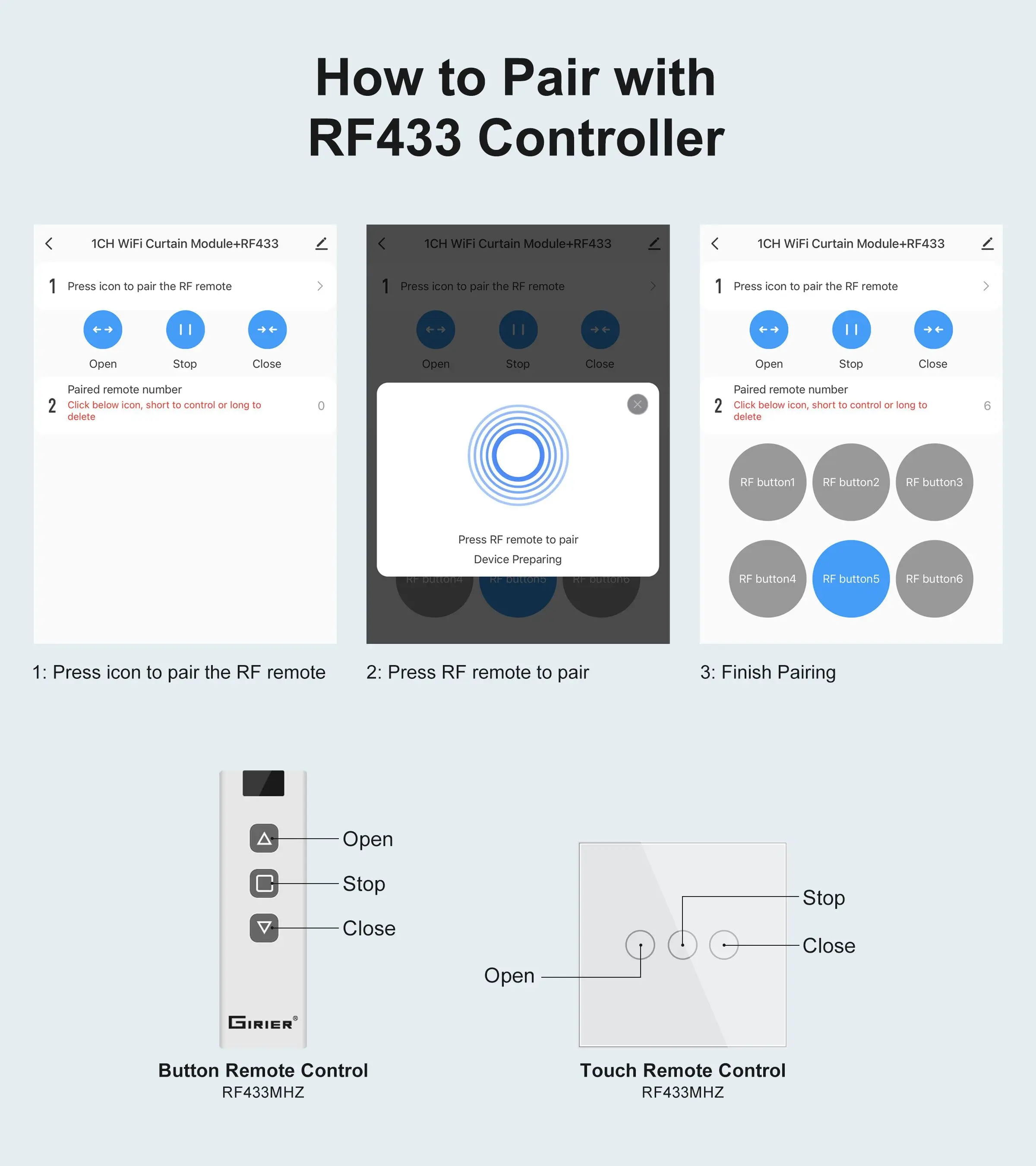 Smart curtain automation module angle view