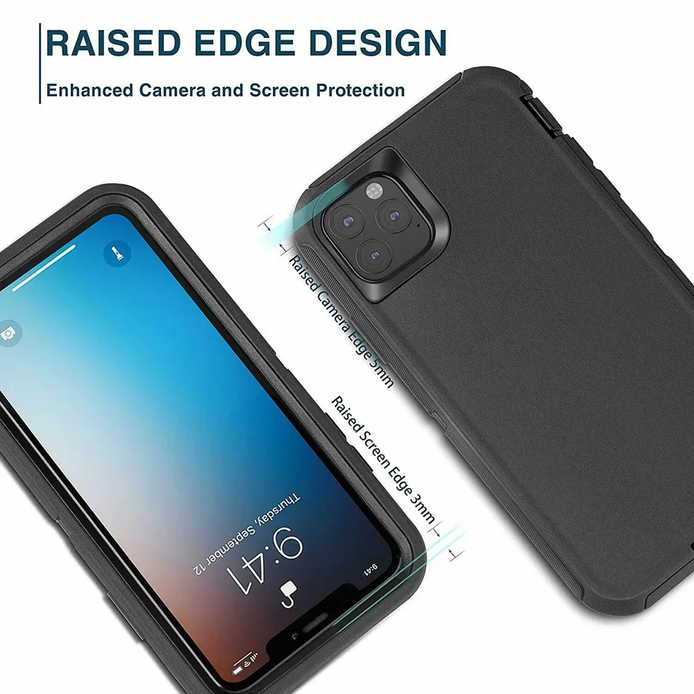 Triple-Protection Heavy Duty Rugged Shockproof & Dustproof Phone Case