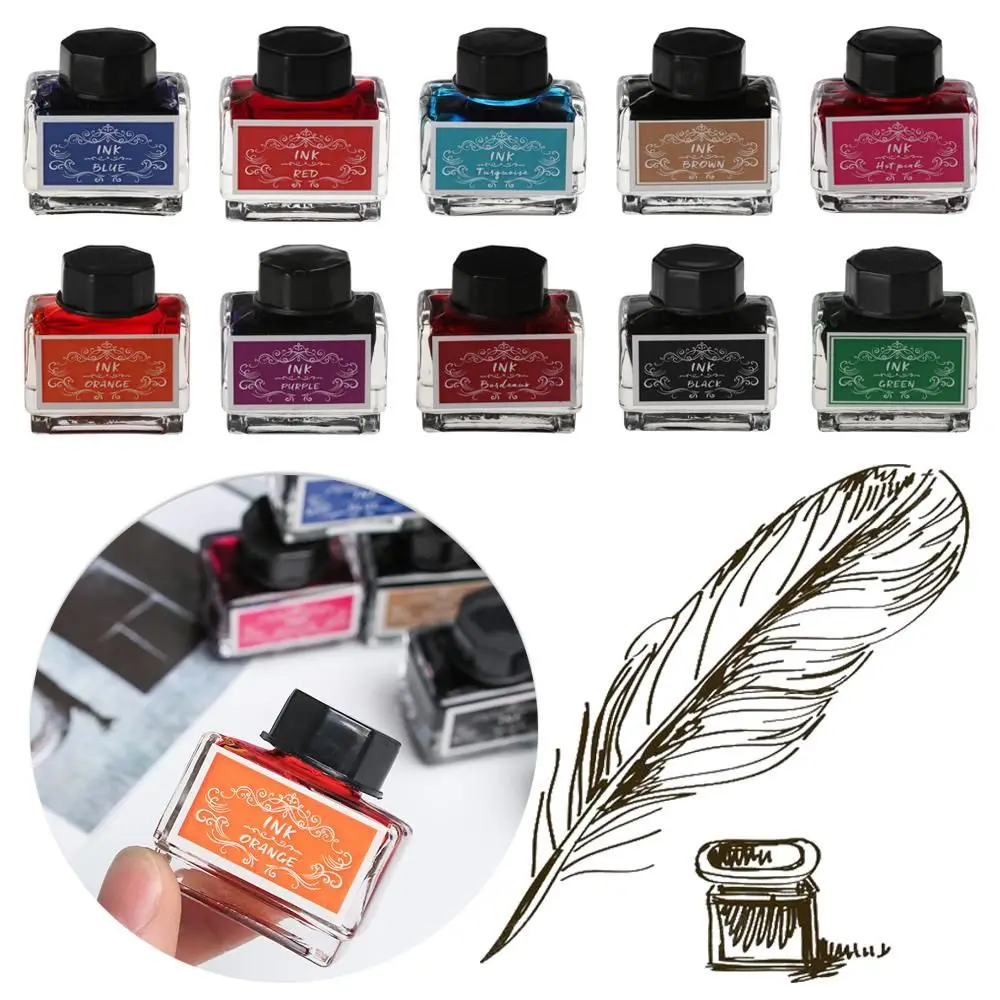 Premium Carbon-Free Fountain Pen Ink - 15ml Bottle