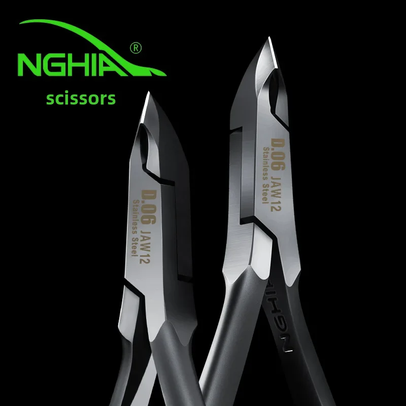 Vietnamese Authentic Stainless Steel Nail Clipper Single Fork Professional Tool for Nail Art Shop Dead Skin Scissors D06 Nghia