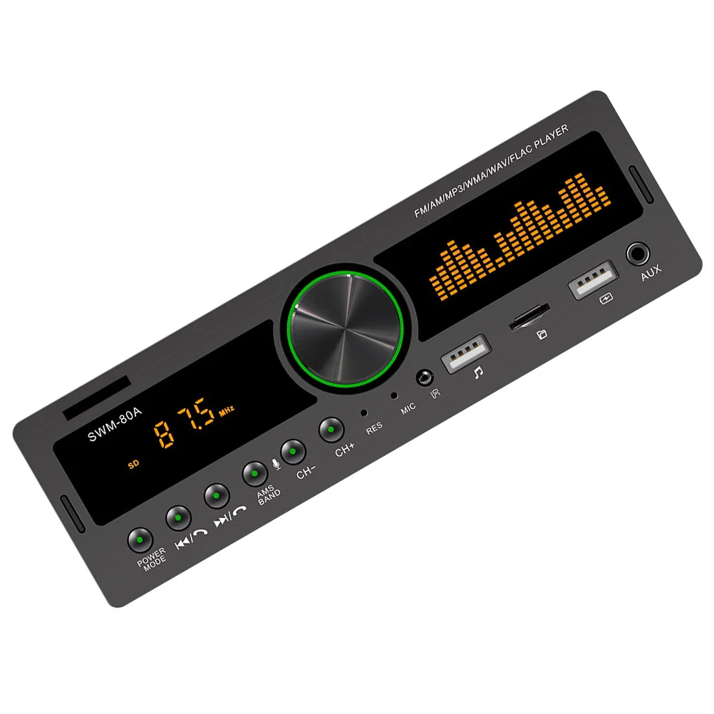 Aux Usb Fm Am Rds Car Mp3 Player Radio Multimedia Stereo Receiver Audio System Car Supplies Hardware Plastic Durable