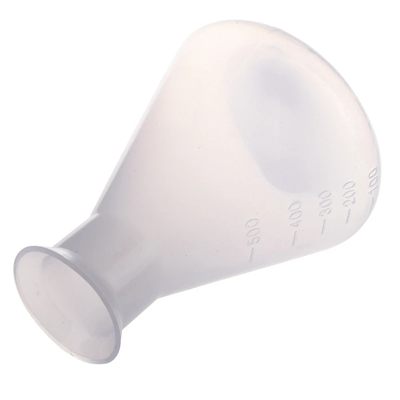 A10G-10X 500Ml Clear Plastic Laboratory Chemical Conical Flask Storage Bottle