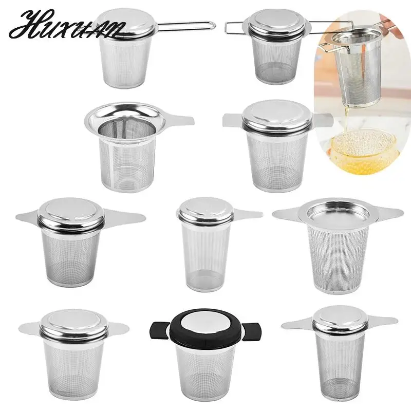 

304 Stainless Steel Tea Leak Filter Reusable Tea Infuser Strainer Teapot Metal Loose Tea Leaf Spice Filter Kitchen Accessories