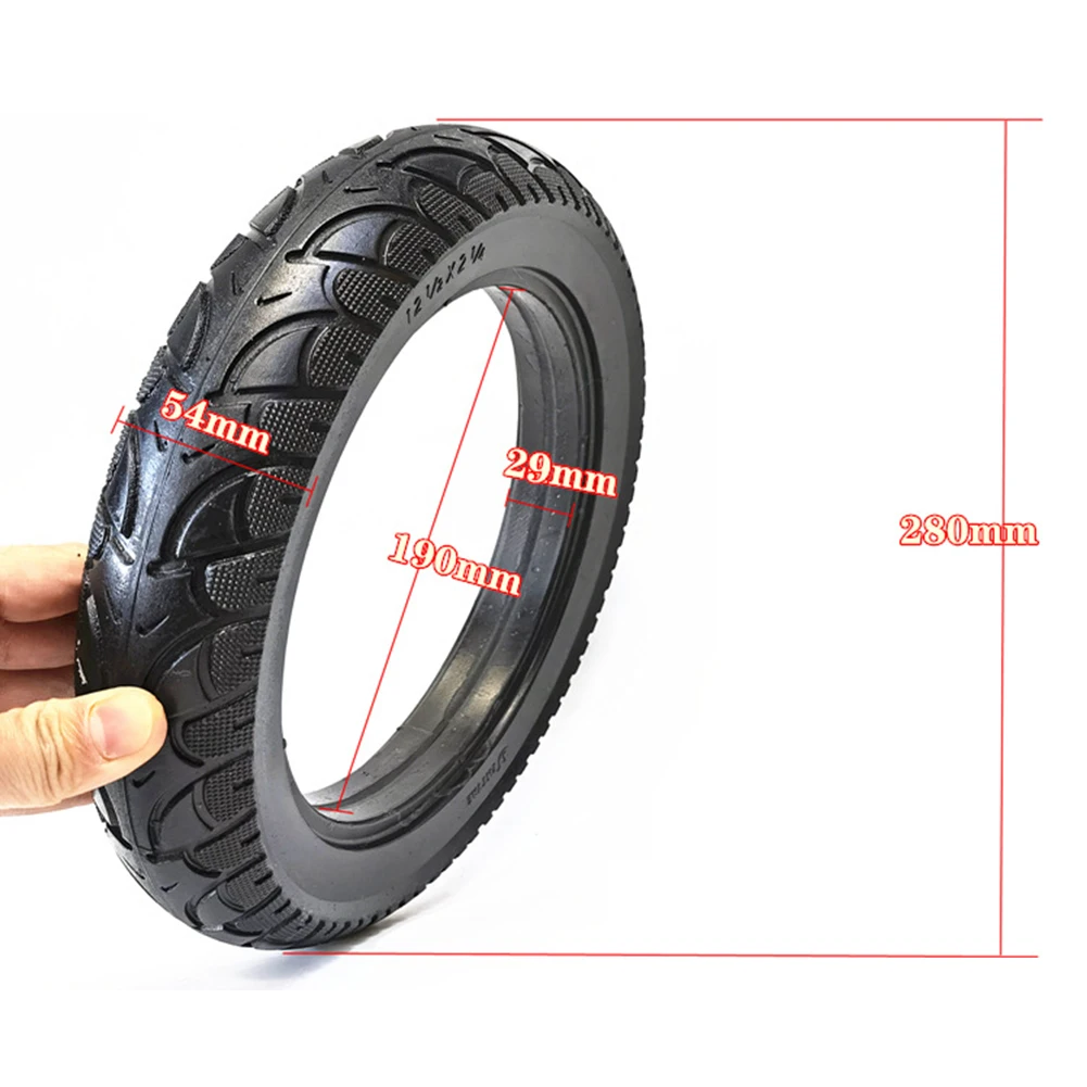 

12 Inch Solid Tyre1/2x2 1/4(57-203) For E-Bike Scooter 12.5x2.50 Tire Thicken Widen Hard Wear-resistant Road Tires Inner Tubes