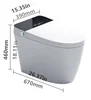 Smart Toilet, Luxury Automatic Flush Intelligent, No water pressure limit, Bowls Rimless Water Closet Wc, with Remote Control 6