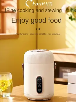 220V 900ML  Stewing Cup Multi Cooker Portable Slow Cooker Mini Hot Pot Porridge Cooking Machine Toaster oven Bread maker 2