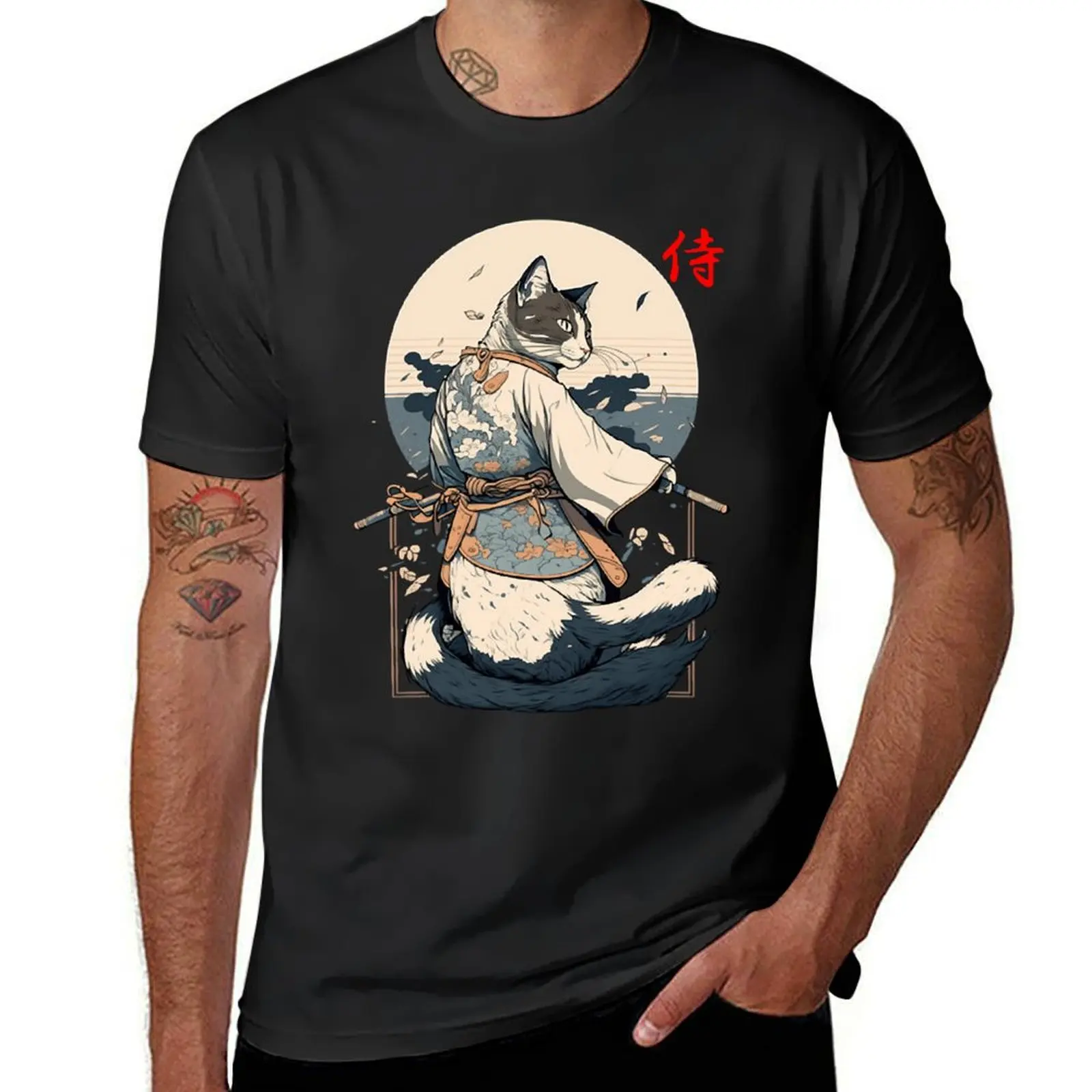 

Copy of Sushi catSword Master Cat, funny cat with katana sword T-Shirt customizeds sweat plain t shirts for men graphic