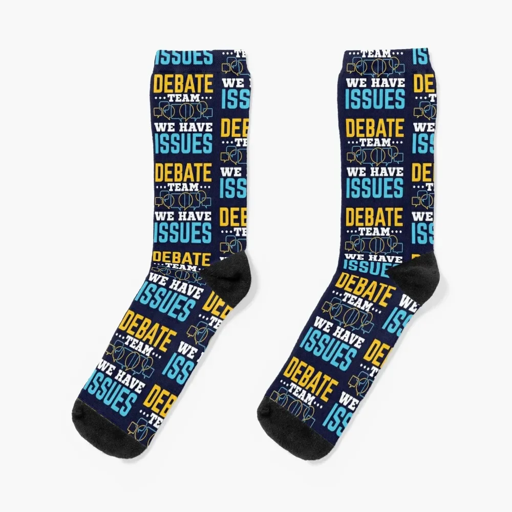 

Debate Team We Have Issues Socks Antiskid soccer Children's Socks For Man Women's