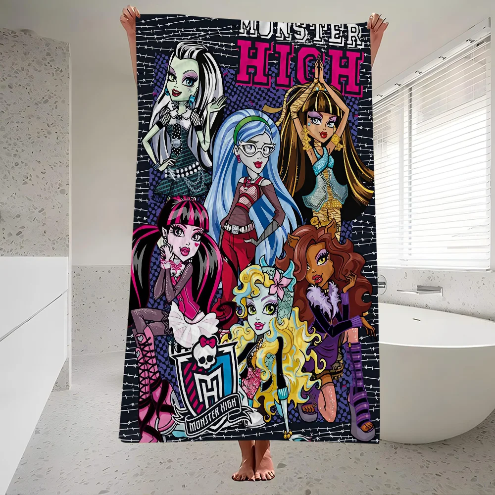 M-Monster Cartoon High Beach Towel Cartoon Cute Summer Kid Large Bath Pool Beach Towel Microfiber Absorbent For Swimming Travel 5