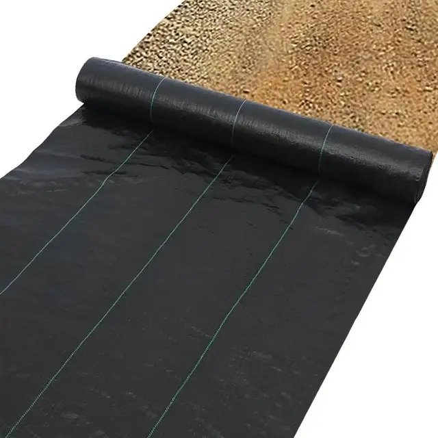 Tájszövet -Szövet Év Gyomnövény Geotextil Szövet Nagy Teherbírású Táj Talajtakaró Vastagabb Gyomirtás Kertészkedés Antigrass