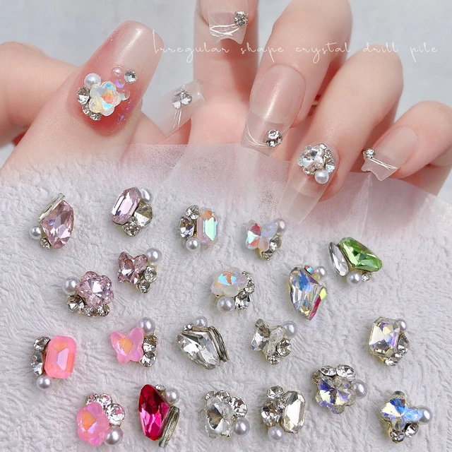 Nail Rhinestone Small Irregular Crystal Gems Beads Mixed Color Stone  Manicuring 3d Nail Art Decoration In Wheel Nail Accessories - Rhinestones &  Decorations - AliExpress