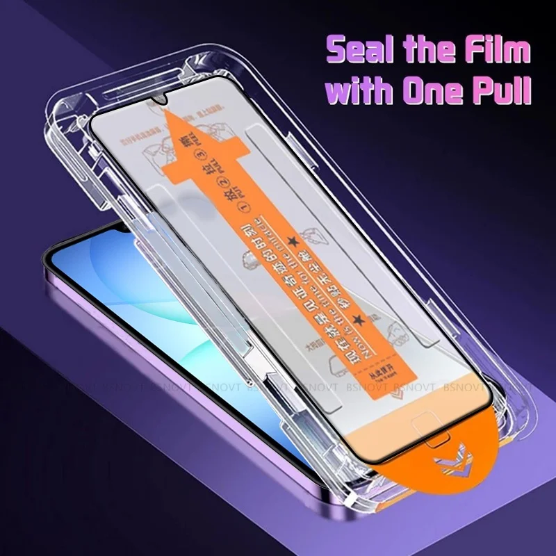 Premium Tempered Glass Screen Protector, Full Cover, Dust-Free, 9H Hardness
