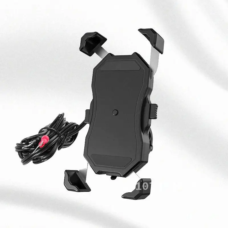 Kewig Motorcycle Phone Holder With 15w Wireless Charging And Qc3.0 Fast Charging Suitable For Outdoor Travel And Riding