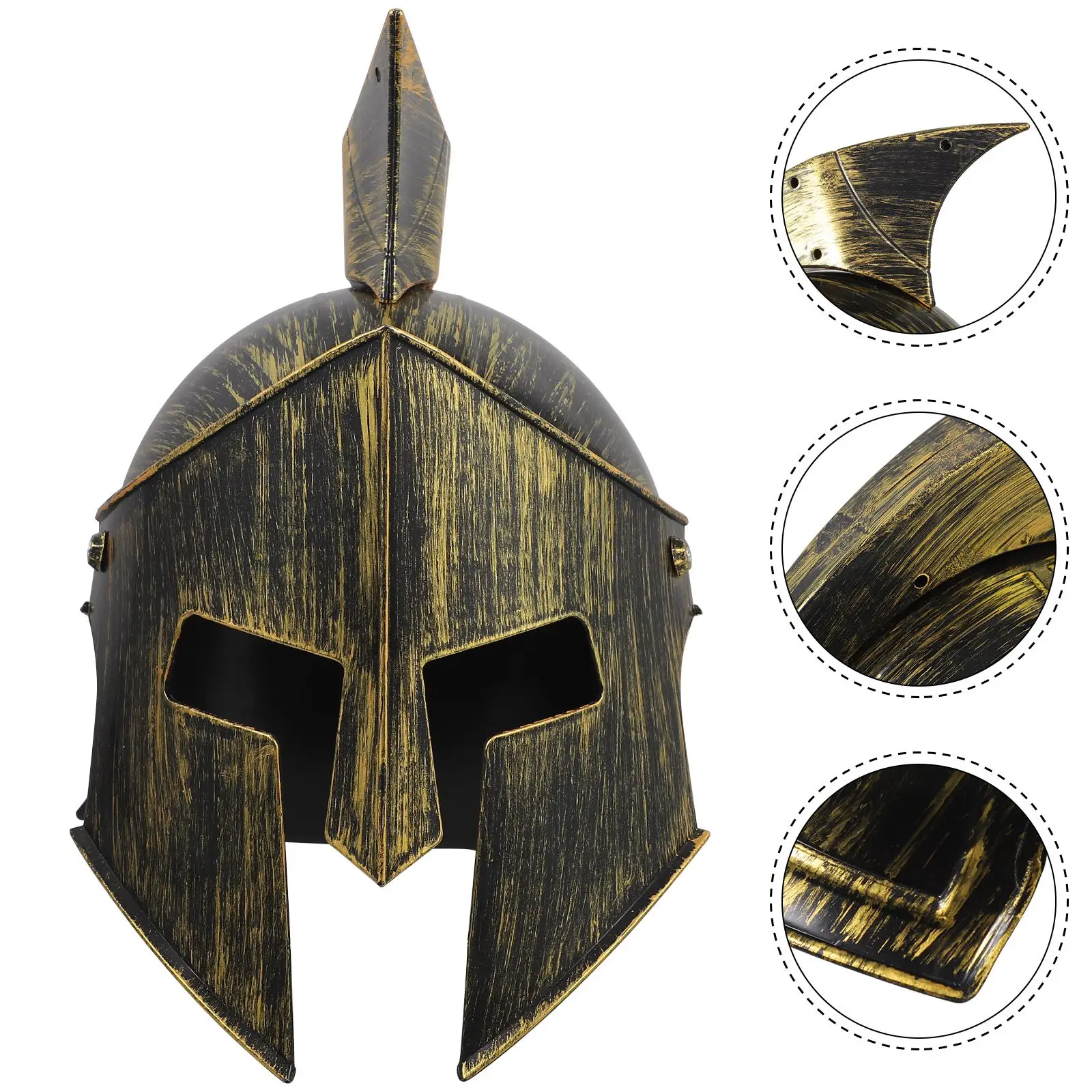 

Roman Soldier Helmet Medieval Cosplay Headgear Costume Prop Plastic Festival Party Headgear Helmet Hat Cosplay Party Prop