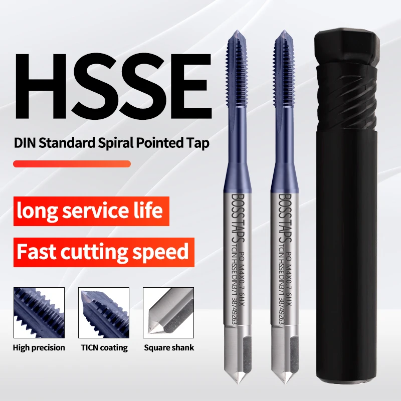 HSSE M35 M42 DIN 371 376 Standard Machine Screw Thread Tap Set