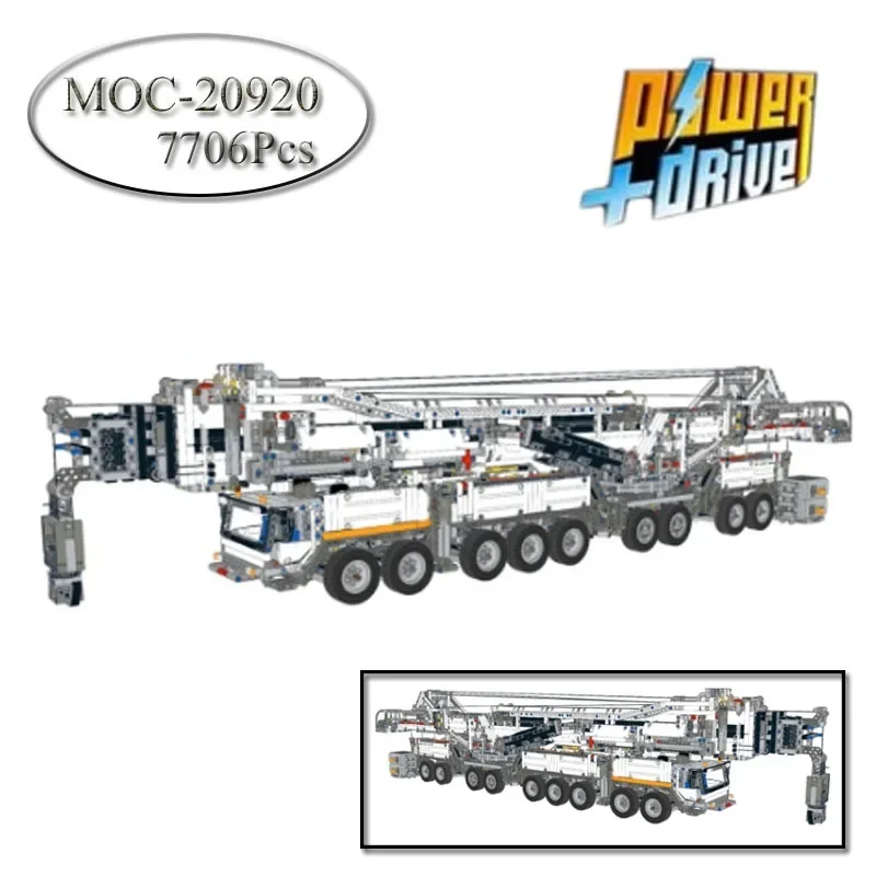 

New Electric Power Mobile crane LTM11200RC-20920 Advanced Technology Model Kit Block Unlock Christmas Children's Birthday Gift