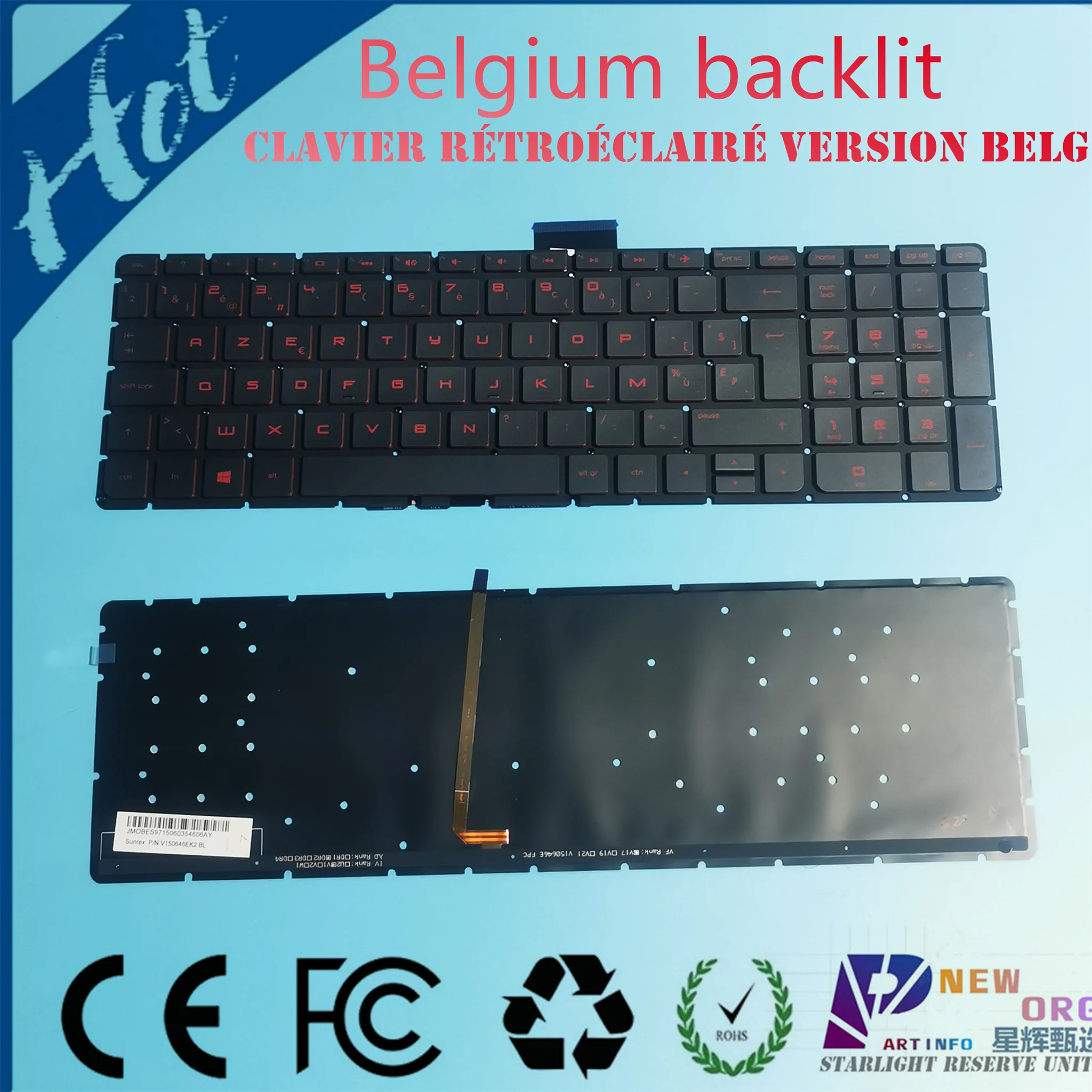 Be Belgio Tastiera Retroilluminata Per Hp Omen 15-Ax 15-Ak 15-Ab 15-Ax 15-Ak 15-Aw 15-Bk 15-Bc 17-G 17-Ab 15-Ar 17-S Muslimate