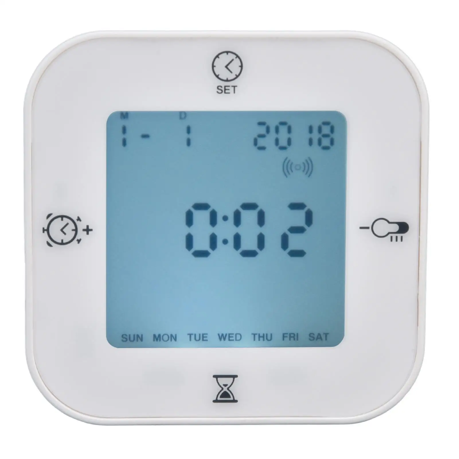 Digital Thermo Hygrometer for alarm Clock with Voice Control & Backlight-Gravity Sensor for temperature Display