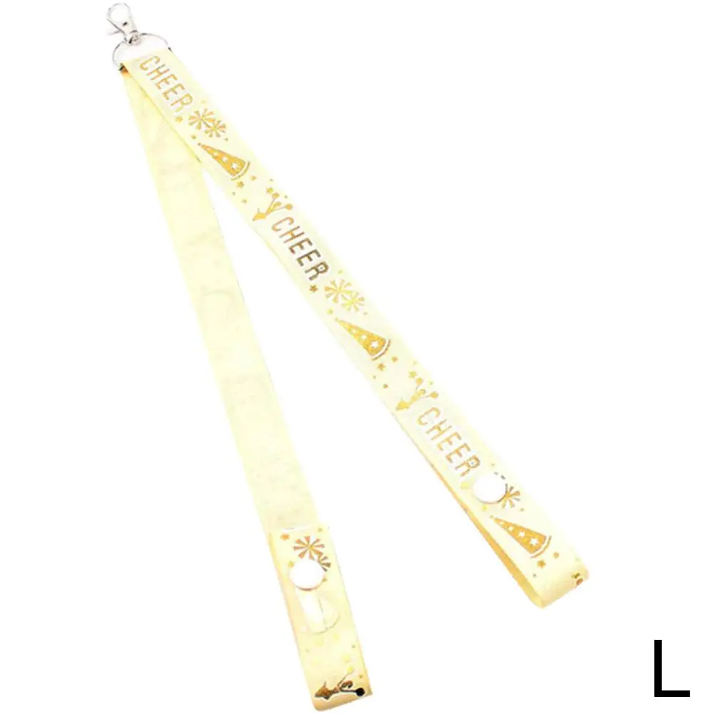 1Pc Creative Glitter Ribbon Keychain Cheerleader Keychain Pendant Decorative Backpack ﻿ Gifts Accessories V3K2