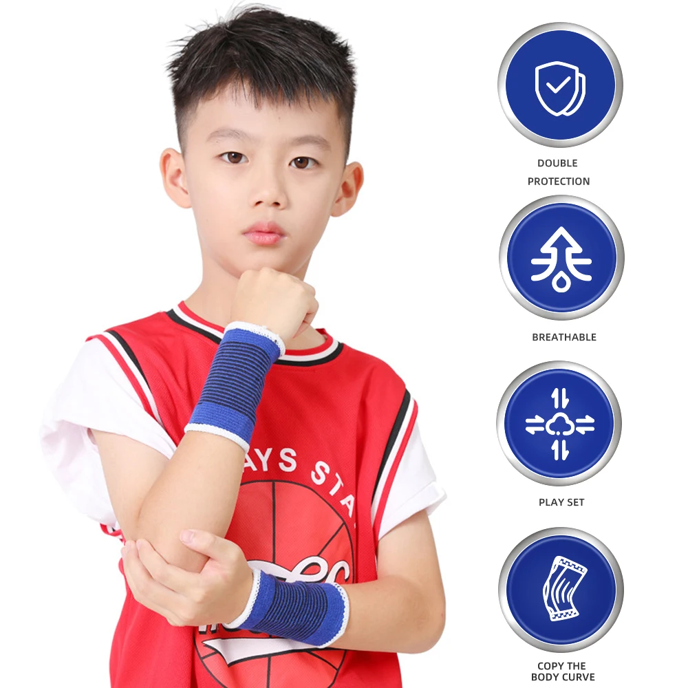 Kids Child Wrist Brace Compression Wristbands Hand Support For Carpal Tunnel Arthritis Tendonitis Relieve Sprain Recovery 1Pair